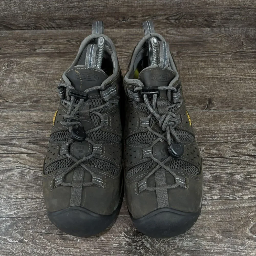 Keen Atlanta Cool II Men's 8 D Brown Leather Steel Toe Slip Resistant Shoes